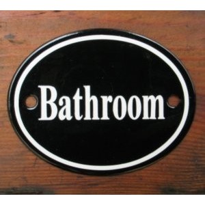 'Bathroom' Sign - No 1