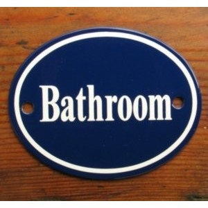 'Bathroom' Sign - No 5