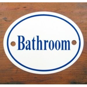'Bathroom' Sign - No 7
