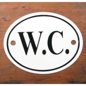 'W.C.' Sign - No 4