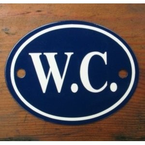 'W.C.' Sign - No 6