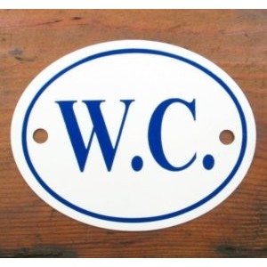 'W.C.' Sign - No 8