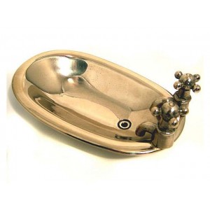 Soap Dish - Bath - Polished Brass