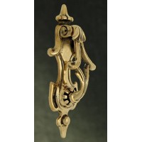 Traditional Scroll Door Knocker - Brass