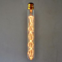 Vintage Style Tube Light Bulb - Spiral - MEDIUM