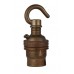 Period Metal Bulb Holder with Hook - Bayonet - Available in 4 Finishes