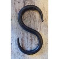 Iron S Hooks - Small - Waxed - Beeswax or Antique Iron Finish