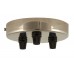 Triple Outlet Ceiling Rose - 3 Finishes Available