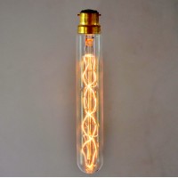 Vintage Style Tube Light Bulb - Spiral - SMALL