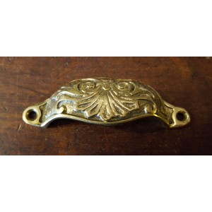 Drawer Pull - Cast Brass - Victorian 