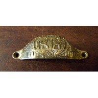 Drawer Pull - Cast Brass - Arts and Crafts