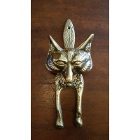 Fox Door Knocker - Large Brass