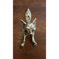 Fox Door Knocker - Small Brass