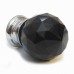 Faceted Cut Glass Cupboard knob – Black