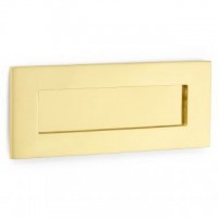 'Bank' Style Letterplate - Brass - Small 10" x 4"