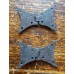 3" Butterfly Hinges - Hand Forged - Beeswax - Pair