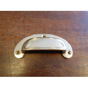 Drawer Pull - Cast Brass - 3 Hole