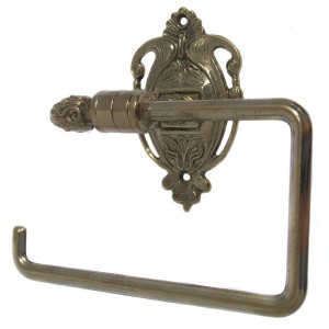 Nouveau Toilet Roll Holder - Polished Brass
