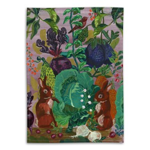 Rabbits in the Cabbage Patch - Tea Towel - Nathalie Lété - 50 x 70 cm
