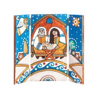 Nativity Play - Tryptych - Painted Wood - £5 Donation Pledge