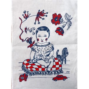 Le Manoir Tea Towel Collection - La Fille - Nathalie Lété