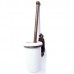 Classic Toilet Brush Holder - Polished Brass - Ceramic Pot