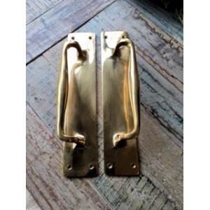 Large Brass Door Pull Handle -  Pair