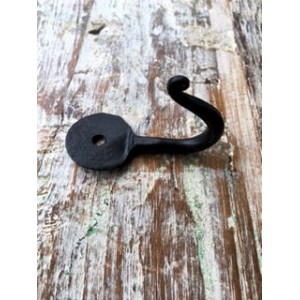 Penny End Single Hook - Hand Forged - 55mm