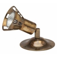 Distressed Brass Spotlight - Wall light - GU10 