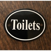 Toilets Sign - Oval - Ex Display 