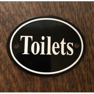 Toilets Sign - Oval - Ex Display 